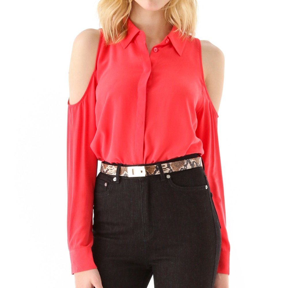 NWT $208 Equipment Silk Nixie Bittersweet Blouse S